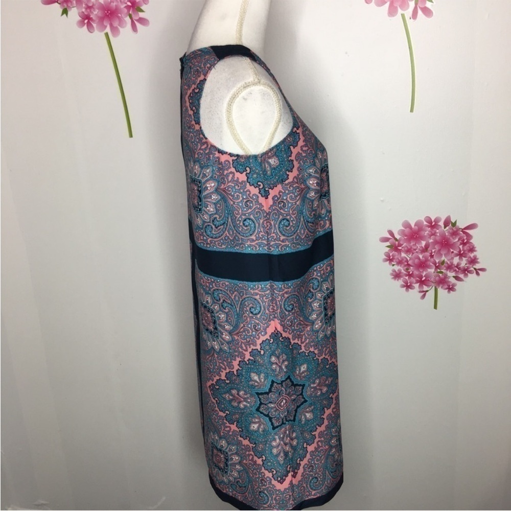 Ann Taylor Loft Paisley Sleeveless Shift Dress Sz XS EUC - Picture 5 of 10